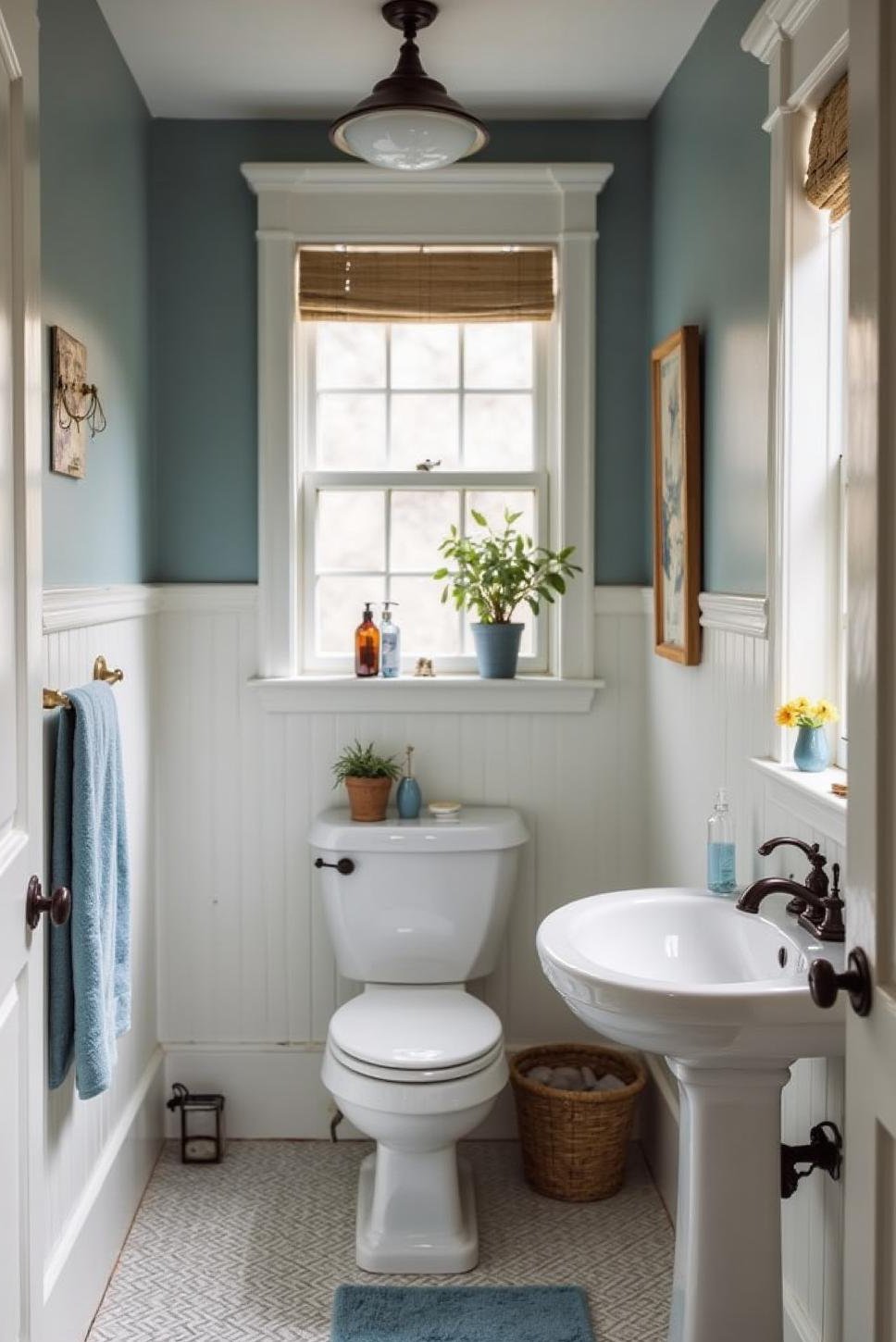 Grey and White Bathroom: Small Space, Big Style