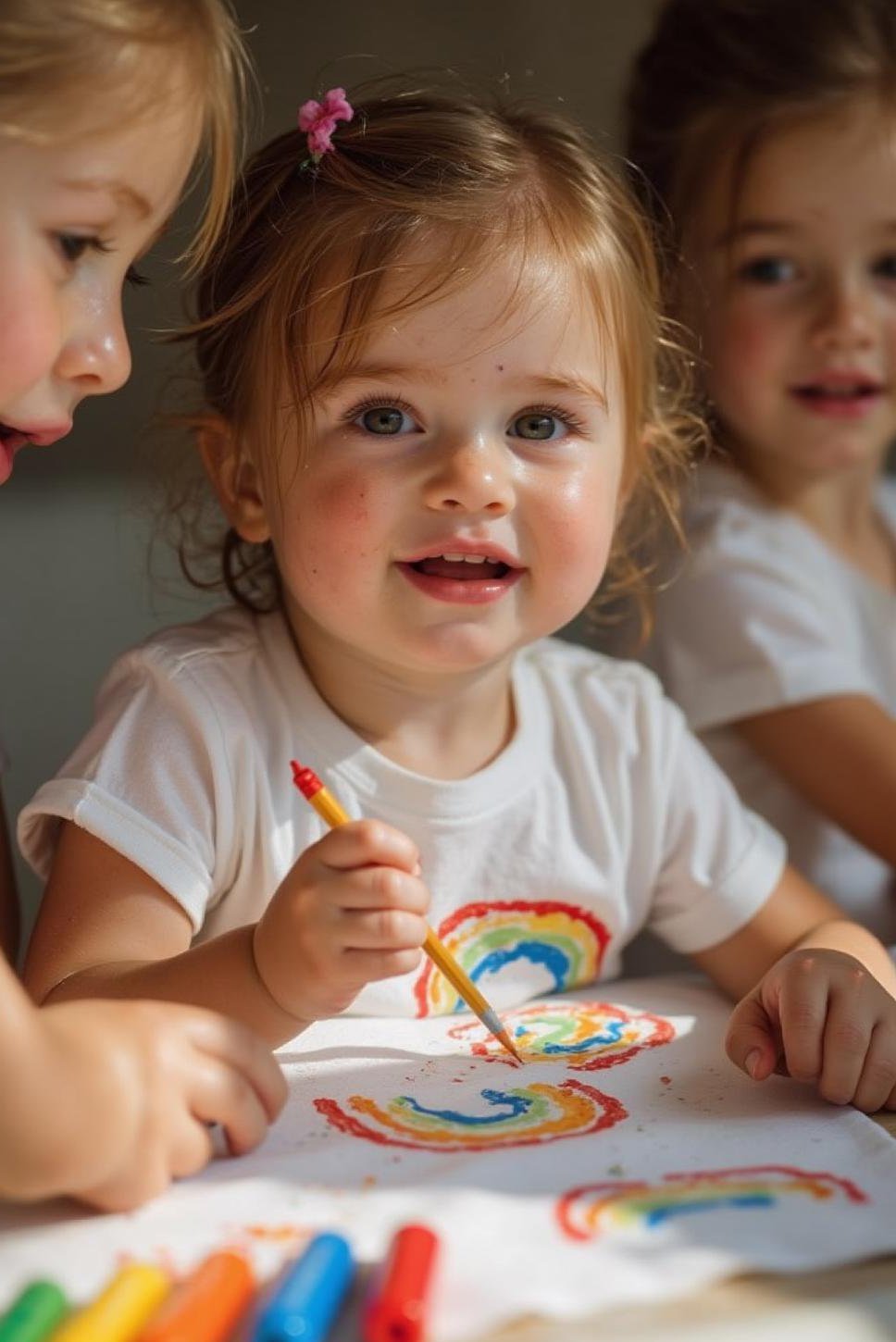 Kids' Rainbow T-Shirt Party Crafts