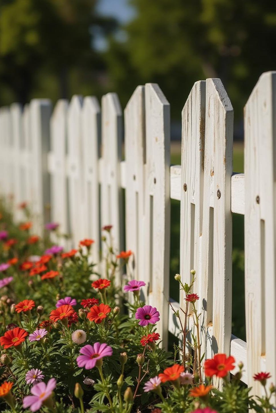 Modern White Picket Fence: Open Pool Fence Ideas