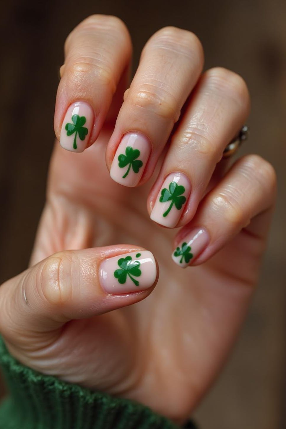 Classic Shamrock St. Patrick's Day Nail Designs