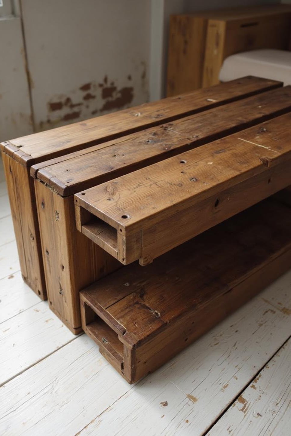 DIY Farmhouse Coffee Table: Repurposed Crate Design