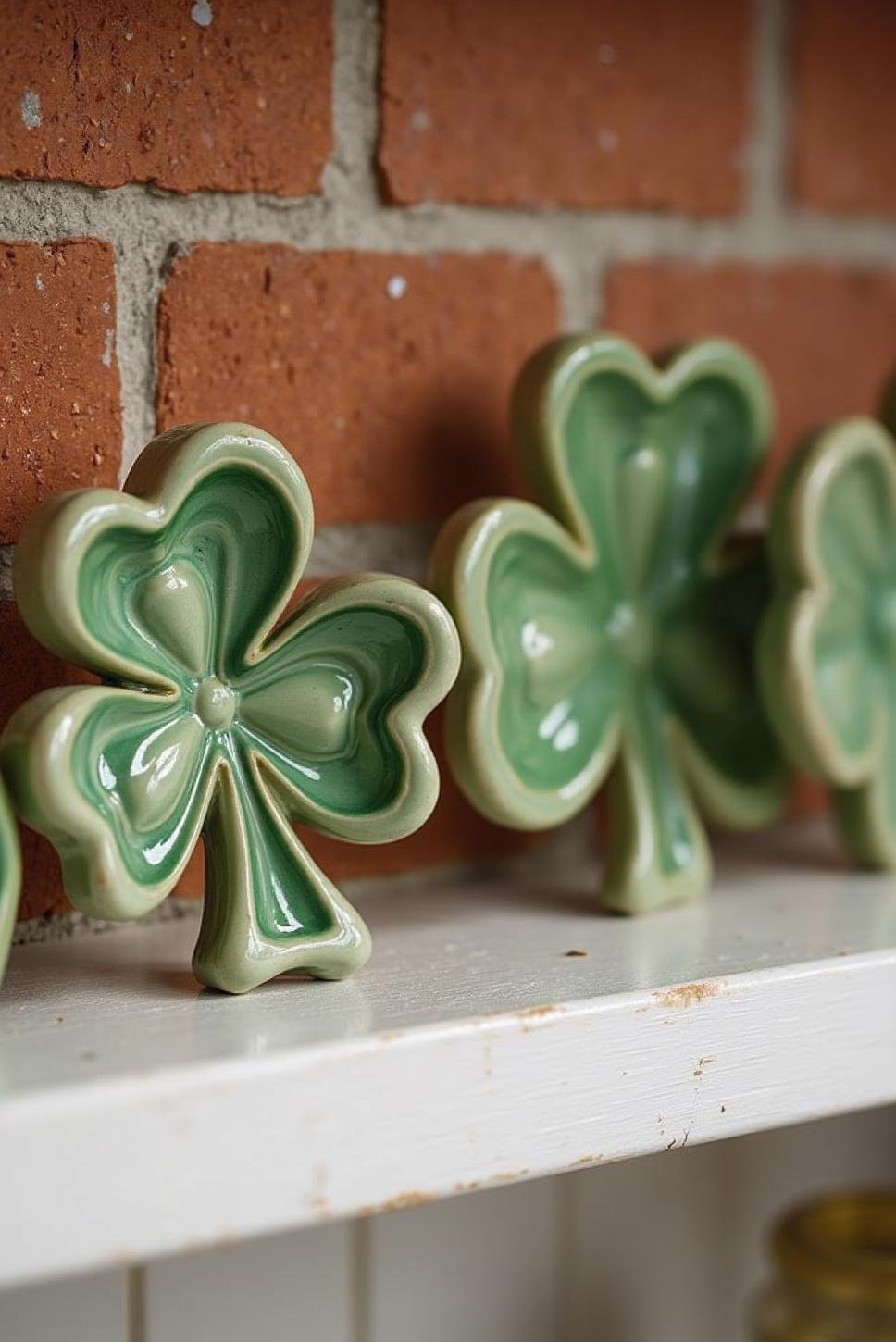 Hand-Painted Shamrock Crafts for St. Patrick's Day