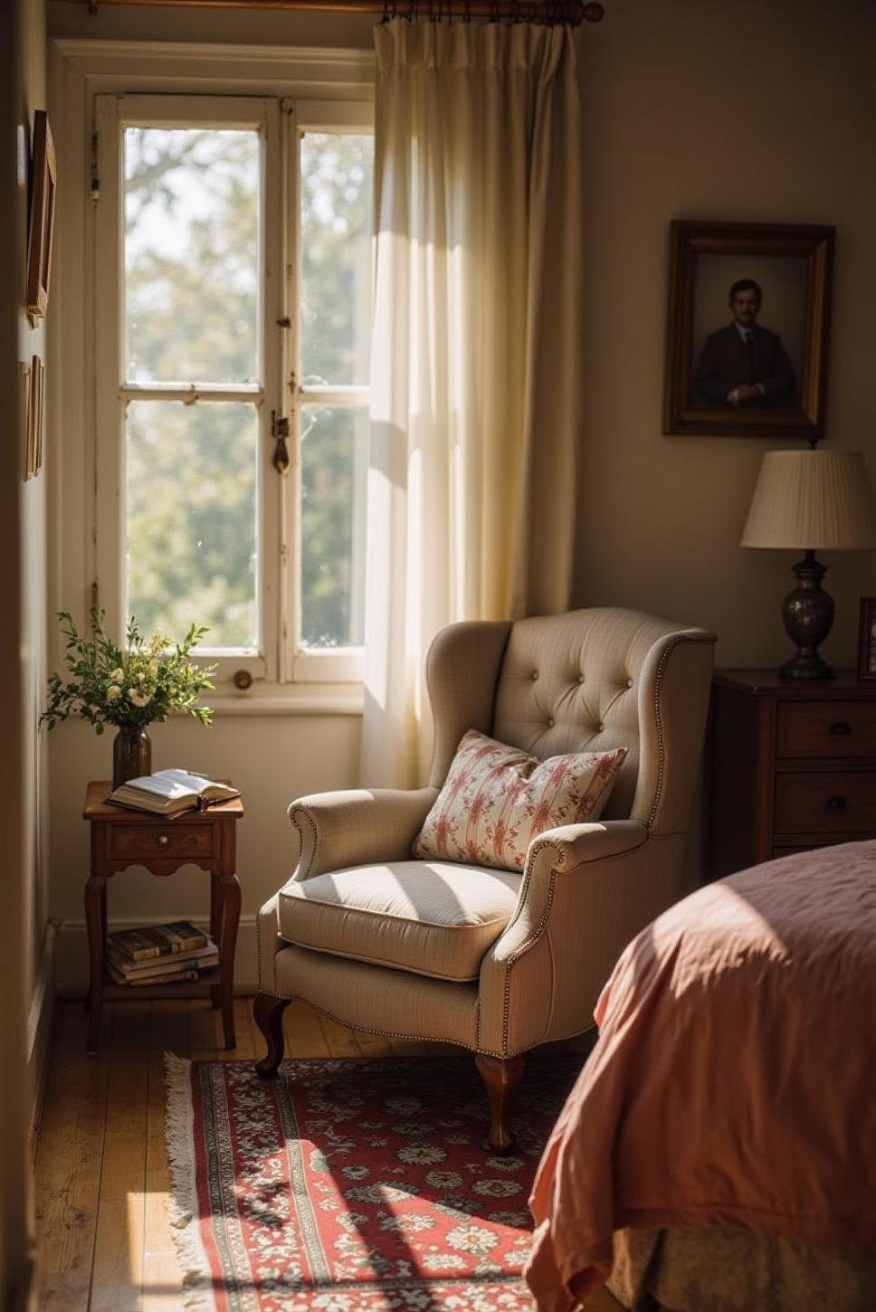 Cozy Shabby Chic Bedroom Reading Nook