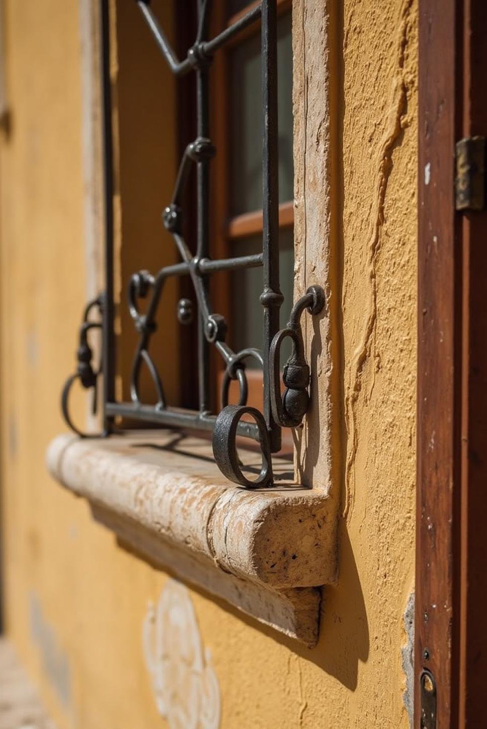 Ornate Stone & Ironwork: Spanish Mediterranean Detail