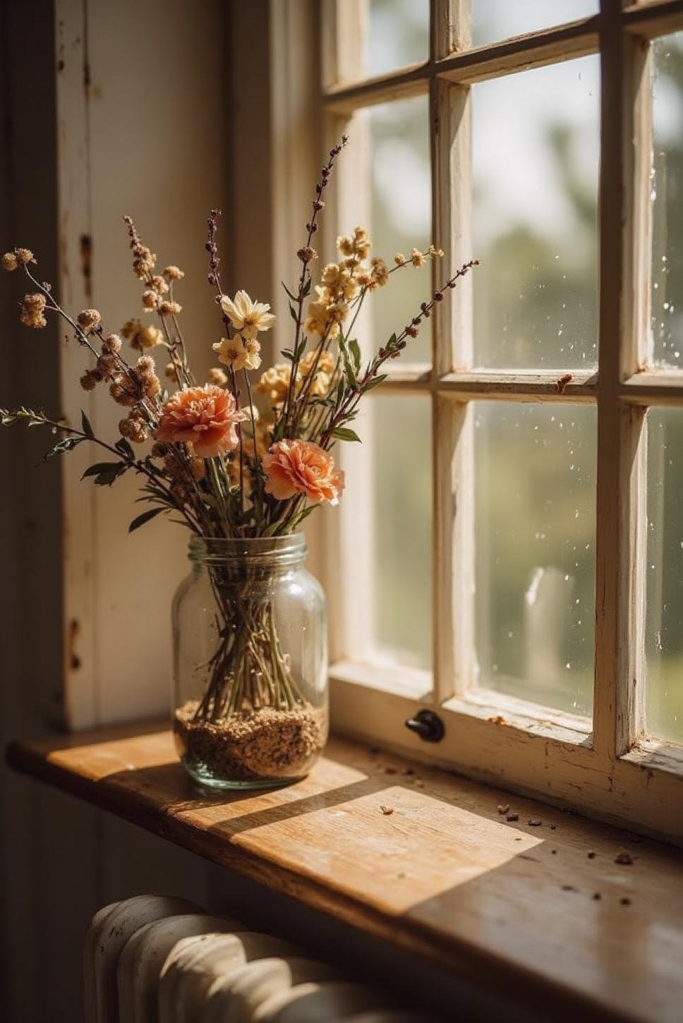Cozy White Cottage: Vintage Apothecary Charm