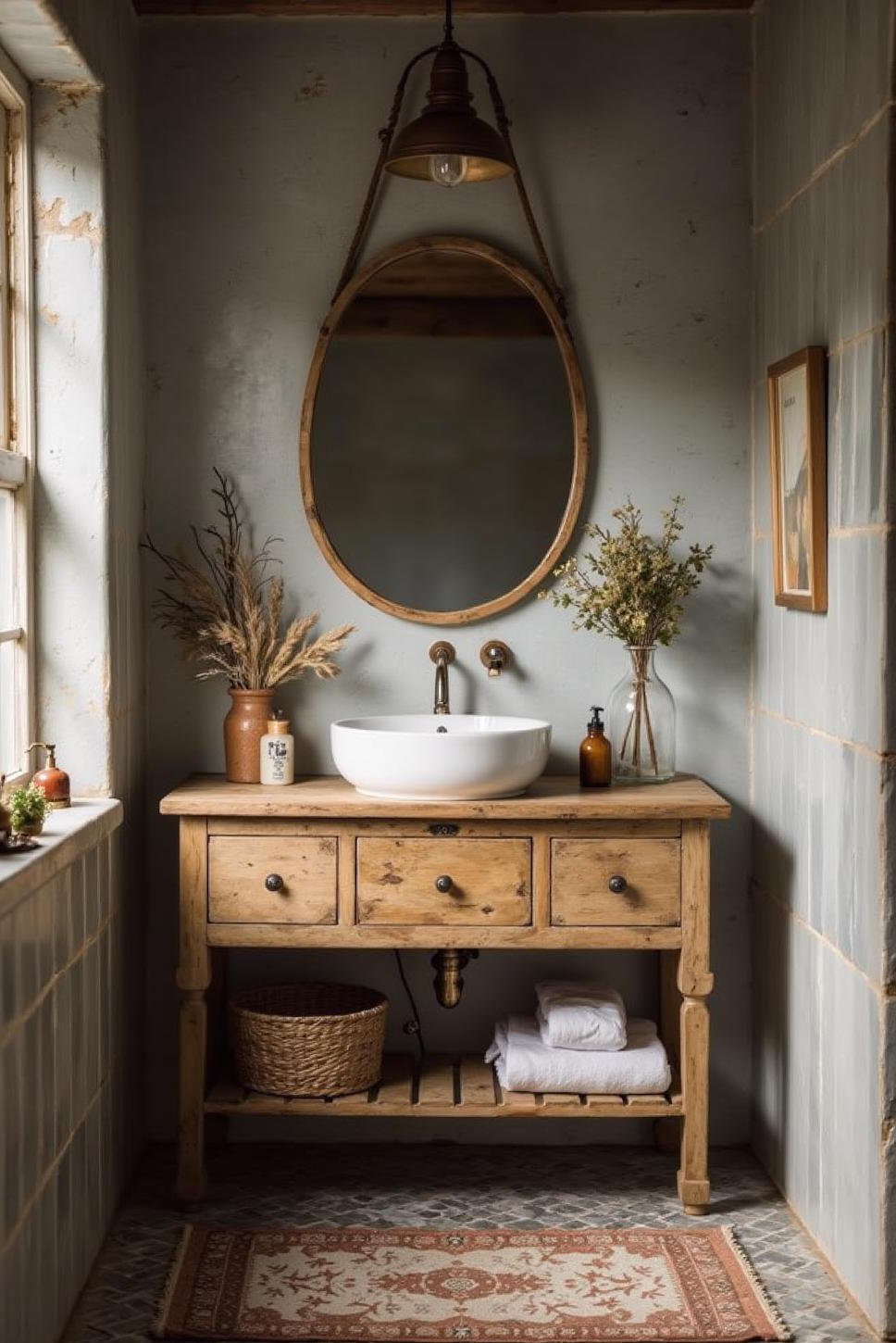 Grey Bathroom Ideas: Eclectic Textures & Patterns