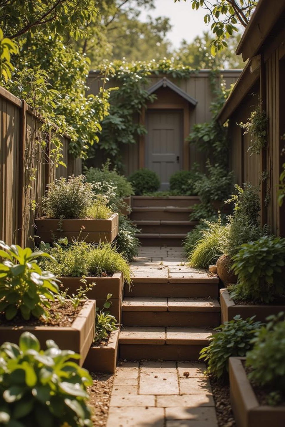 Enchanted Garden Backyard: Layered Design & Depth