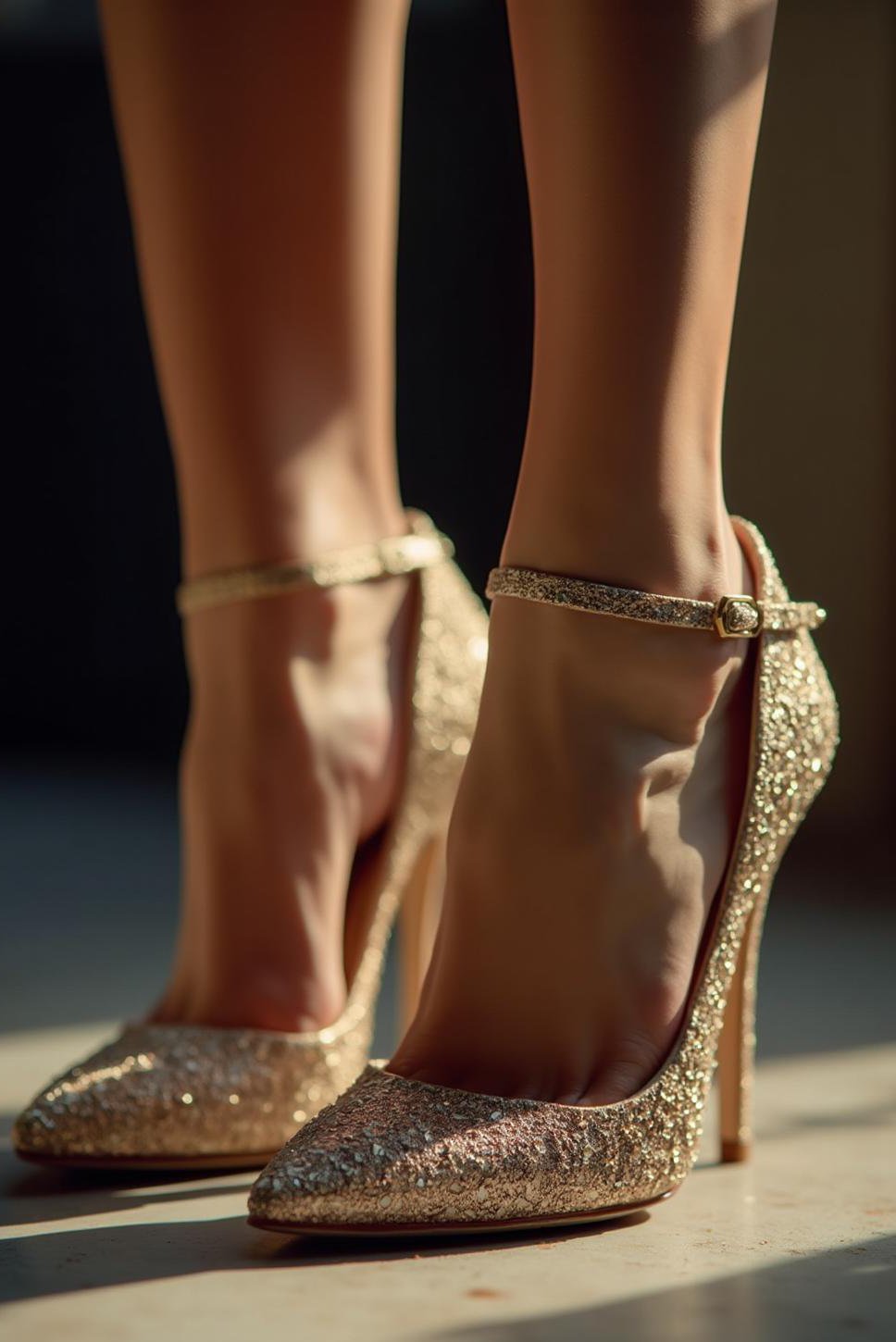 Intricately Designed Fashion High Heels: Elegant Detail