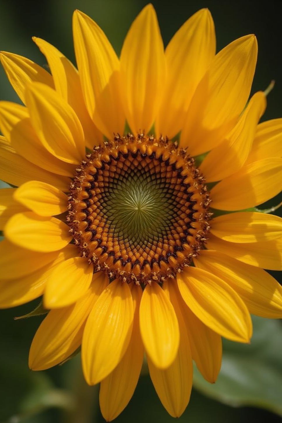 Macro Flower Photography: Sunflower Disc Close Up