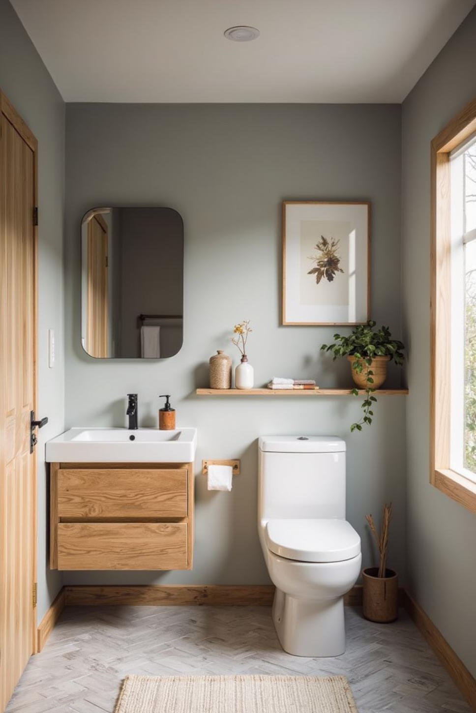 Timeless Grey & White Bathroom: Scandinavian Design