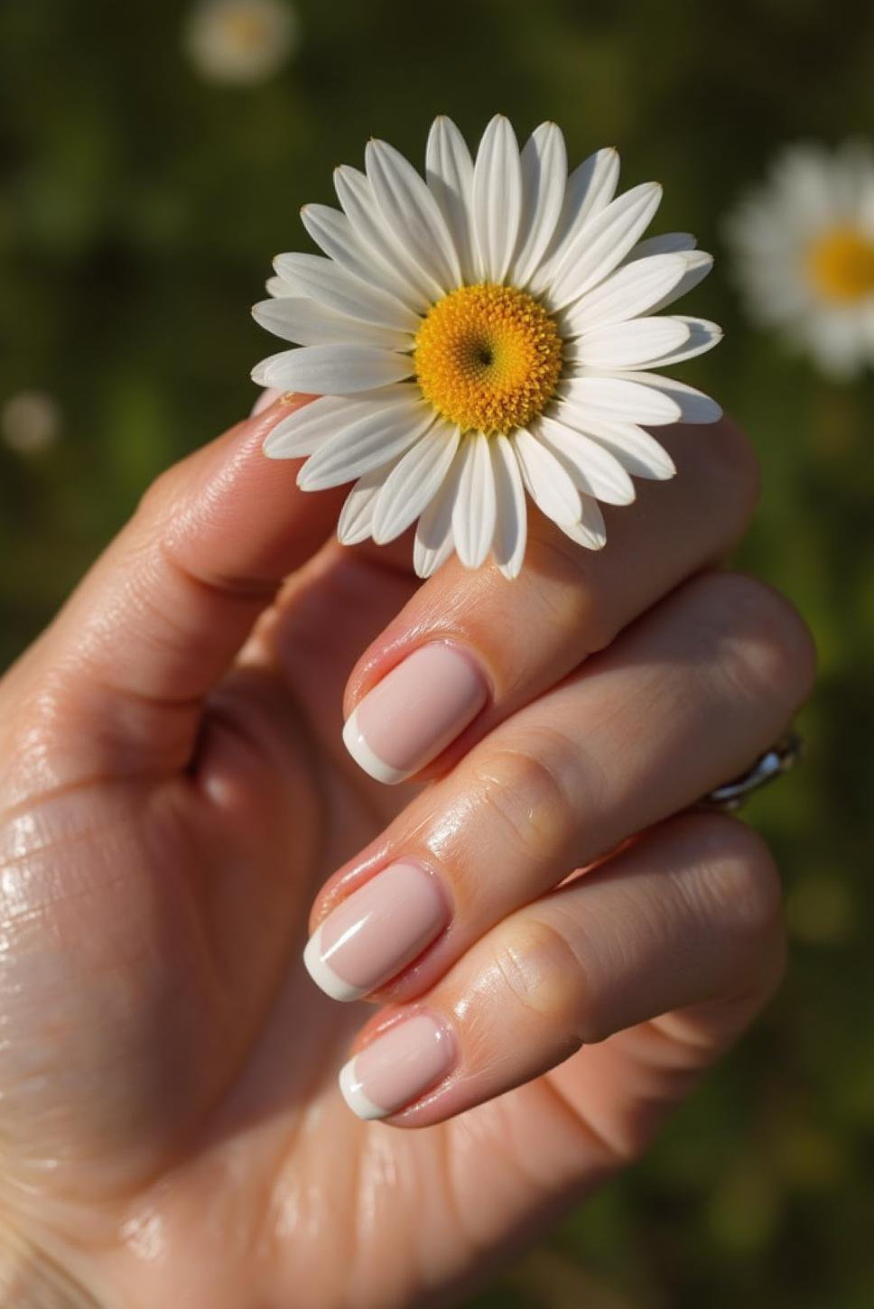 Daisy Nails: Cute Simple Manicure for May