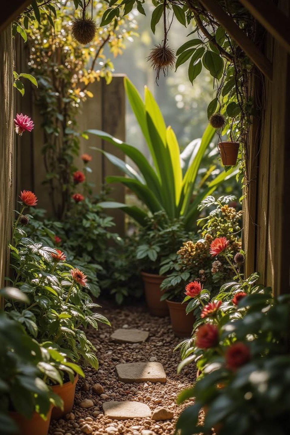 Exotic Hidden Garden: Unusual Plant Secret Garden Design