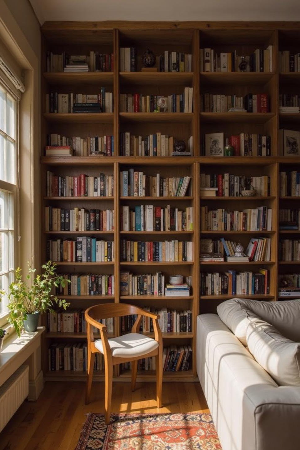 Dramatic Kallax Room Divider: Floor-to-Ceiling Books