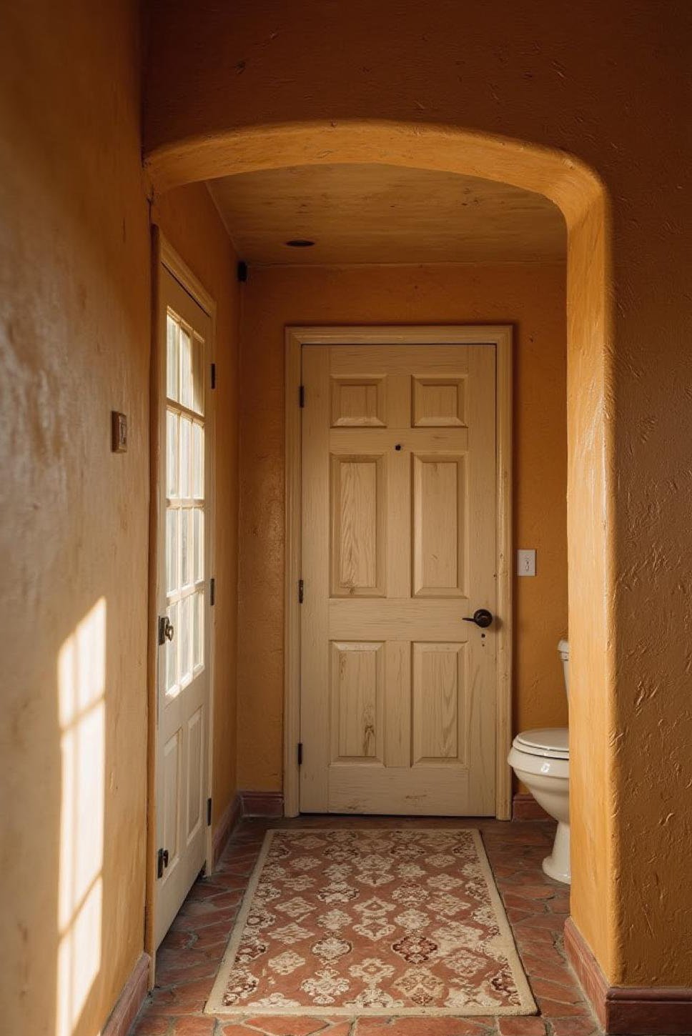 Honey-Toned Stucco Walls: Craftsman Home Style