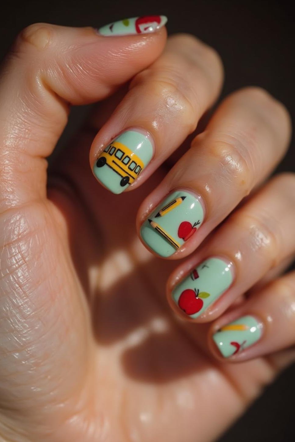 Cute School Nail Art: Back to School Nails