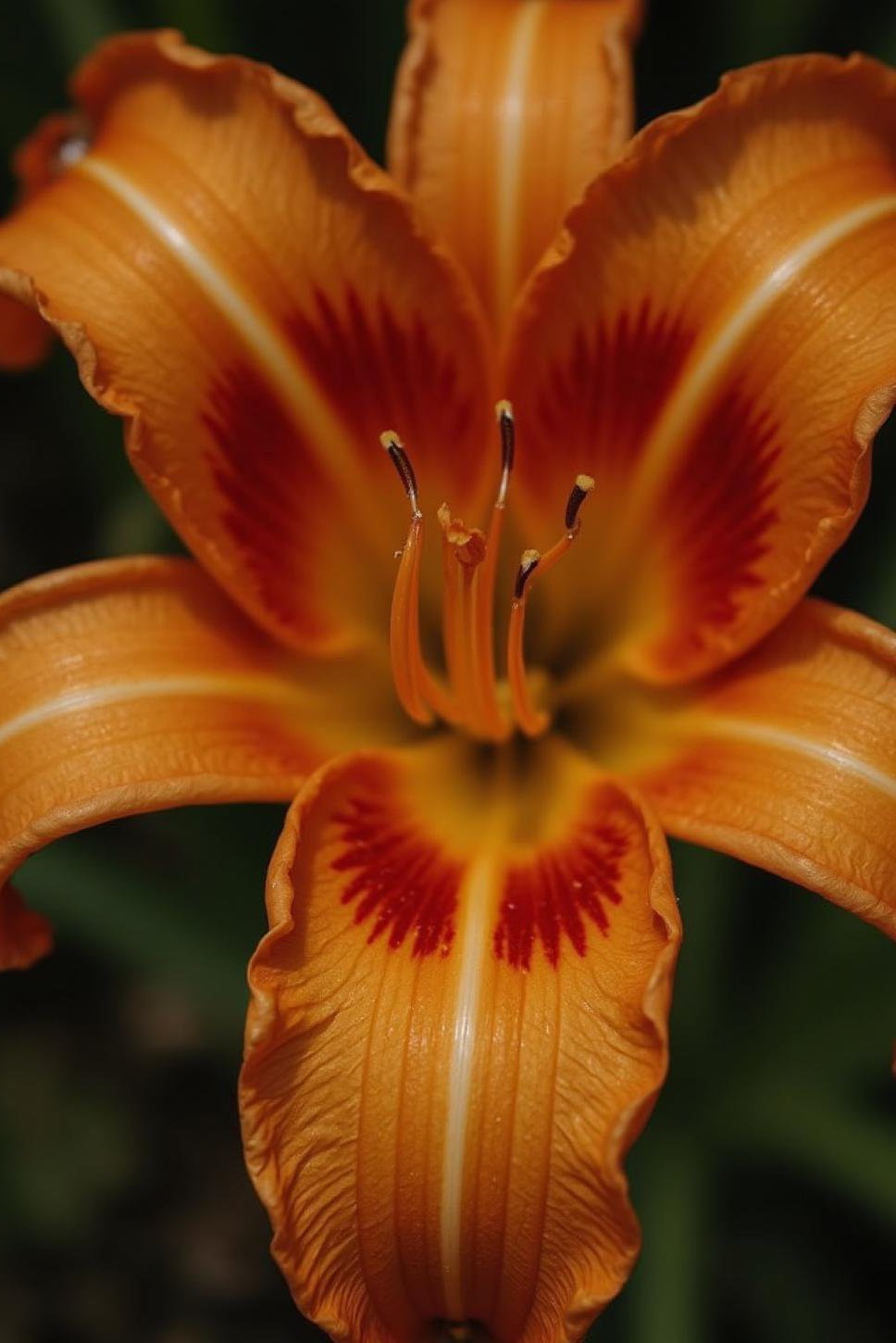 Macro Photography: Tiger Lily Petal Detail