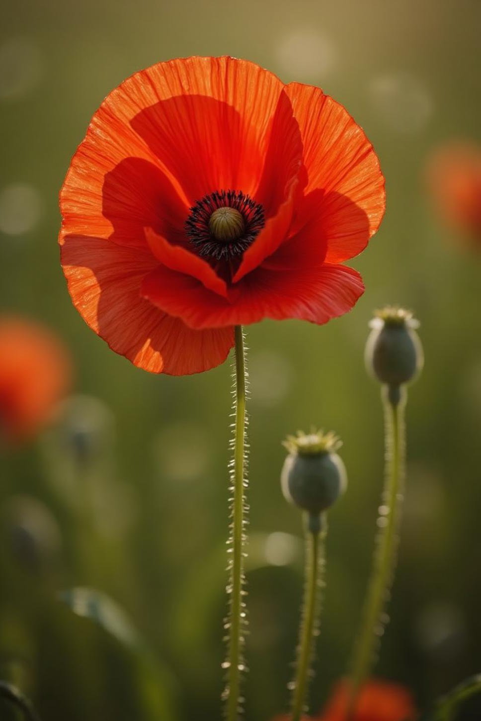 Macro Flower Photography: Red Poppy Close Up