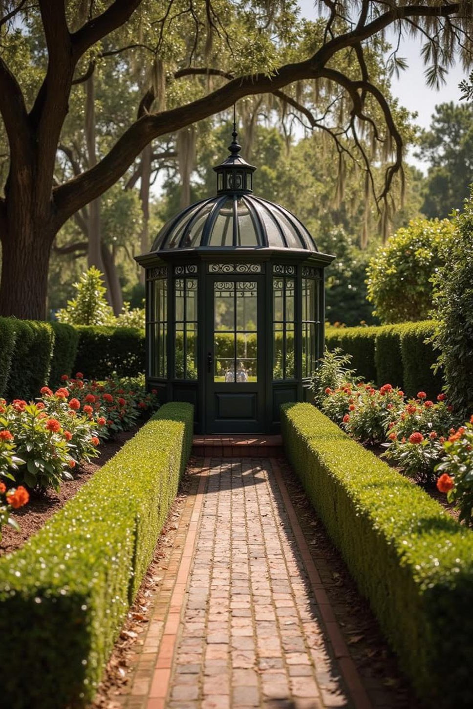 Classic Charleston Secret Garden:  Formal Boxwood Design
