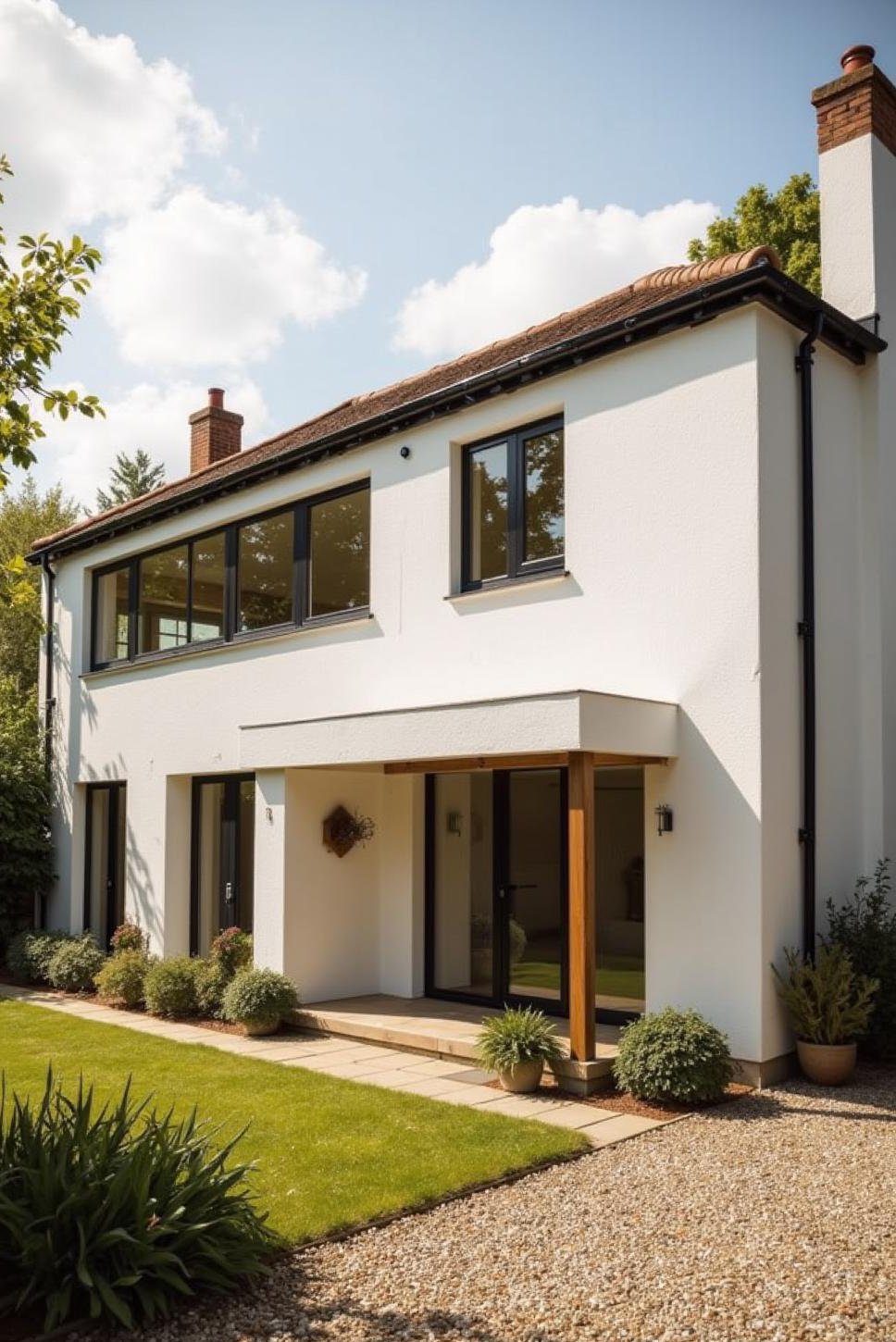 Modern English Cottage: Clean Lines & Panoramic Views