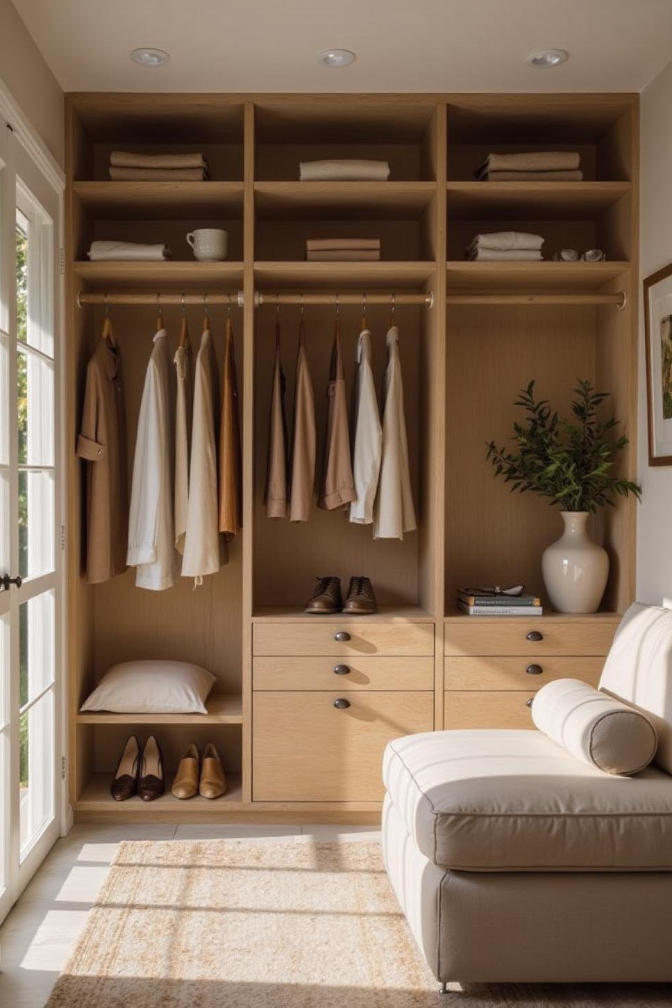 Modern Vintage Dressing Room: Neutral & Refined Style