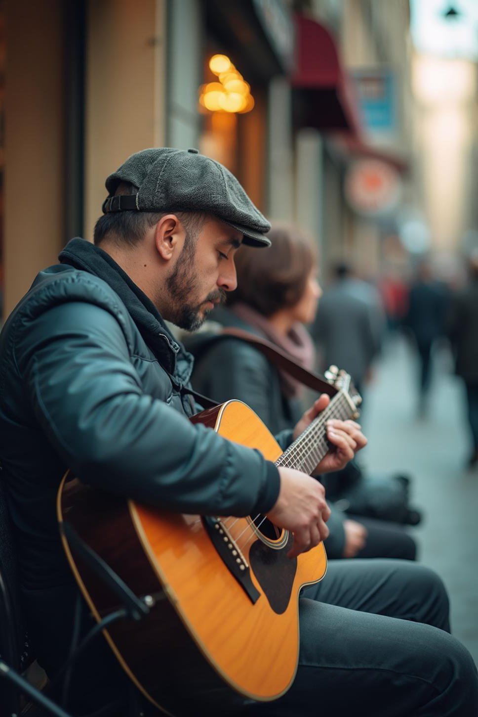 Street Musician's Story: A Photo Sequence