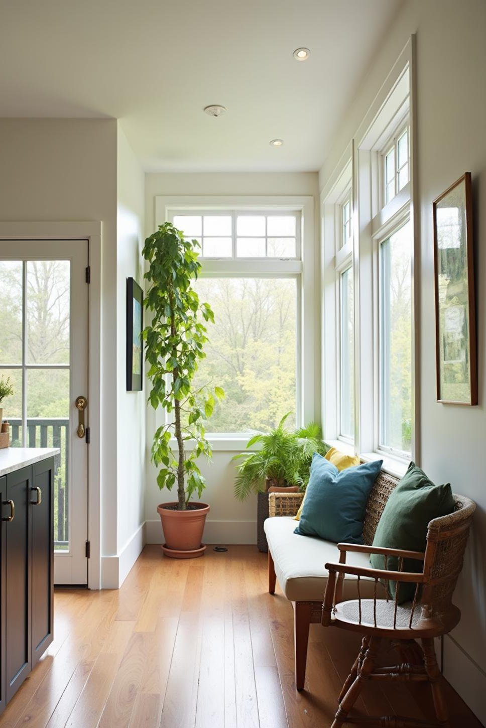 Brighten Your Narrow Sunroom with Mirrors