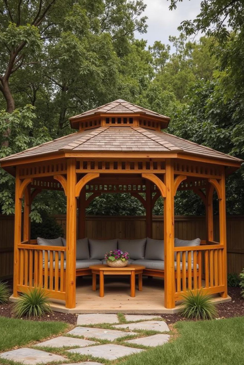 Spacious Octagonal Gazebo: Perfect for Large Gatherings