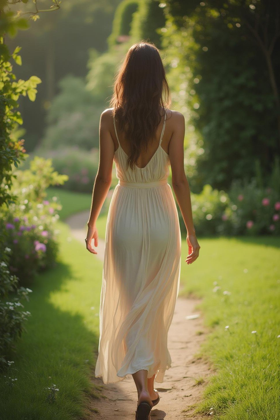 Romantic Garden Photoshoot: Lovely Legs & Chic Style