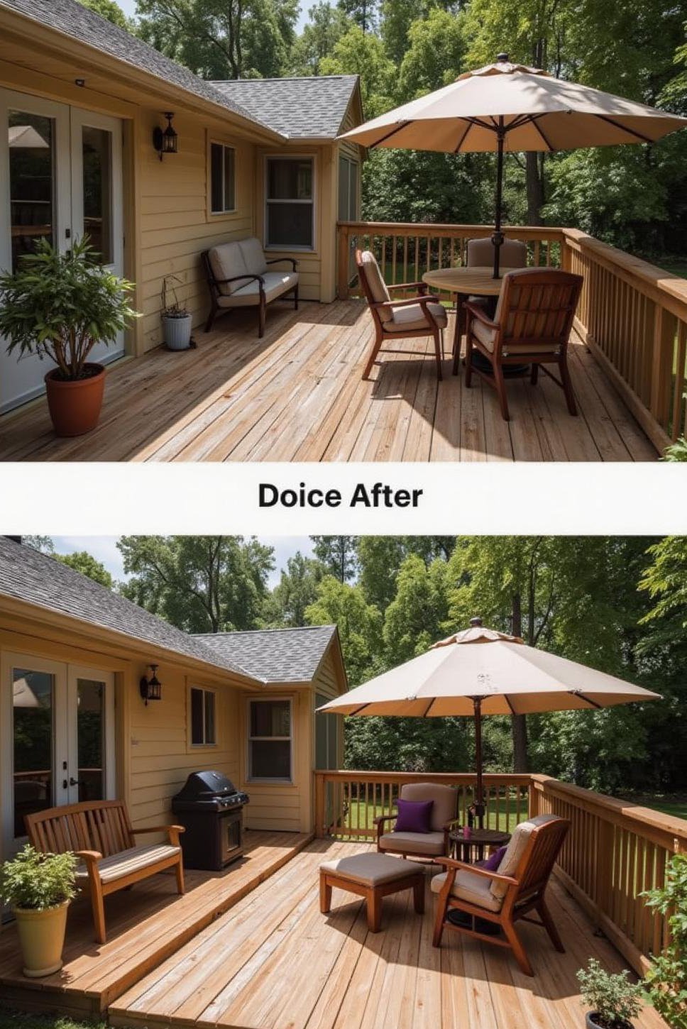 Extended Patio: Cozy Seating with Porch Chairs