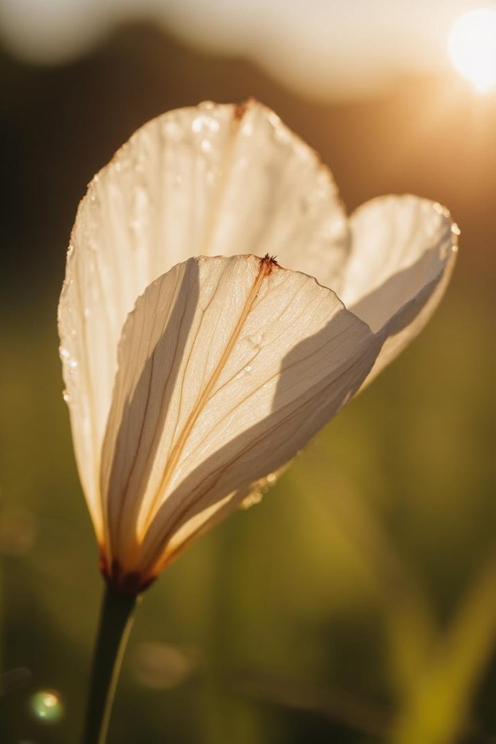 Macro Flower Photography: Backlit Petal Detail