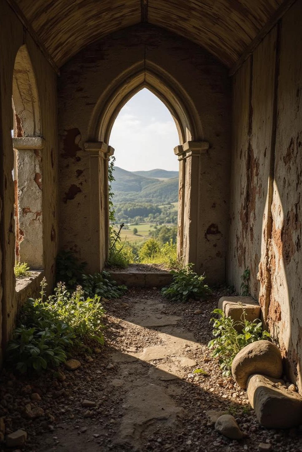 Scottish Castle Interiors: Decay and Overgrown Ruins