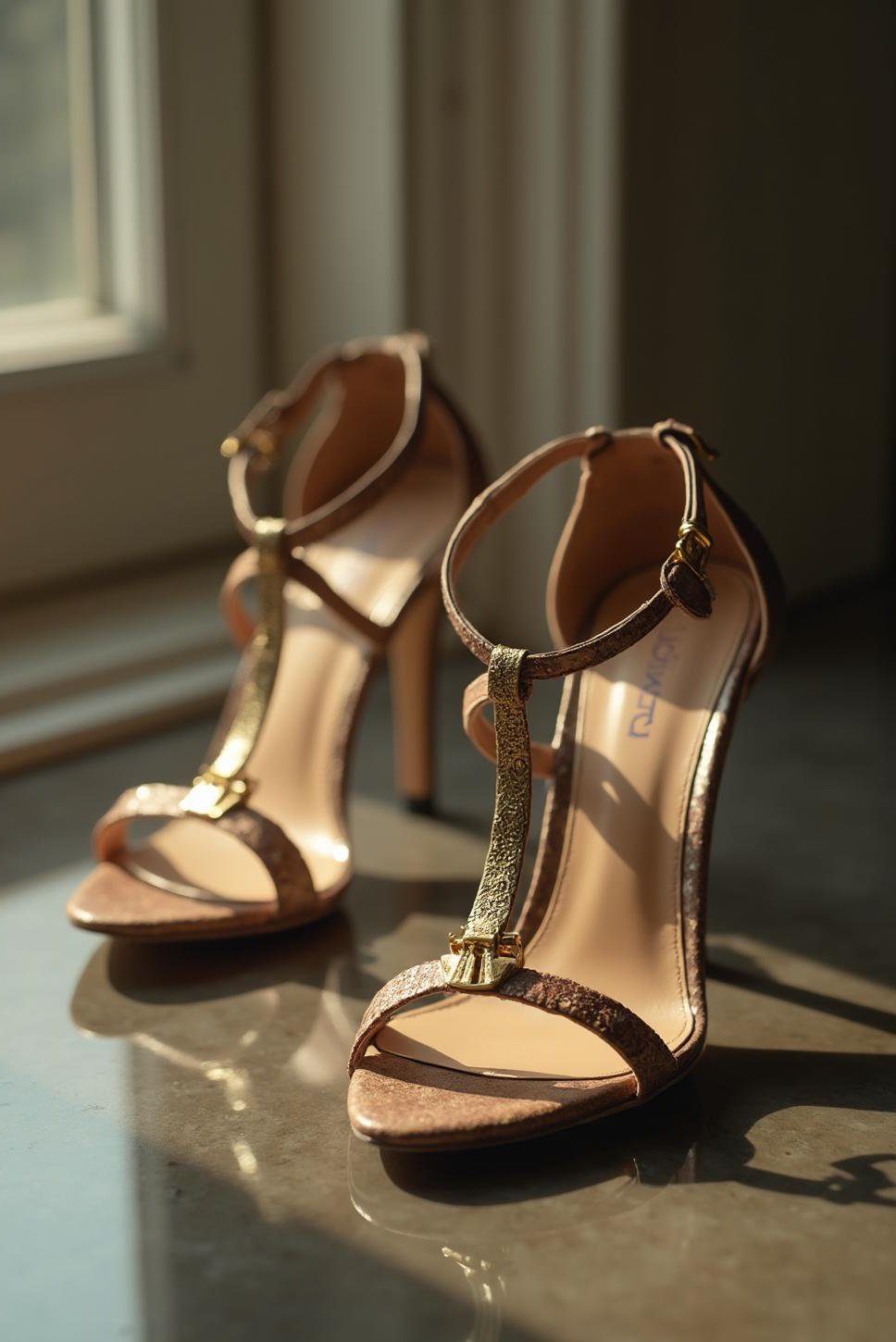 Luxury Strappy Heels: A Close-Up Study