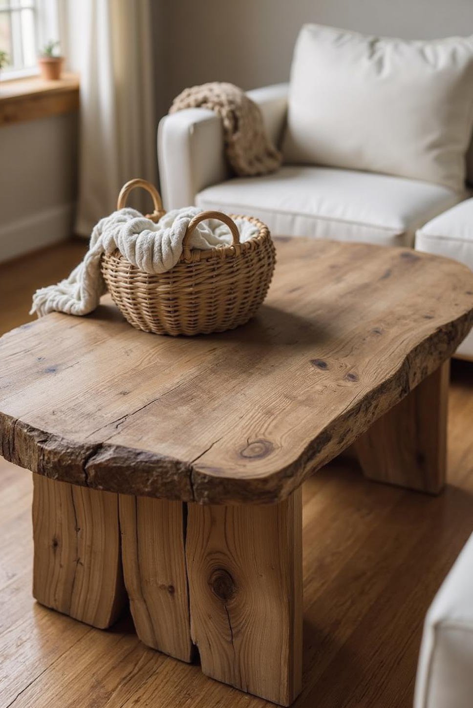 Rustic Farmhouse Coffee Table DIY: Simple & Weathered