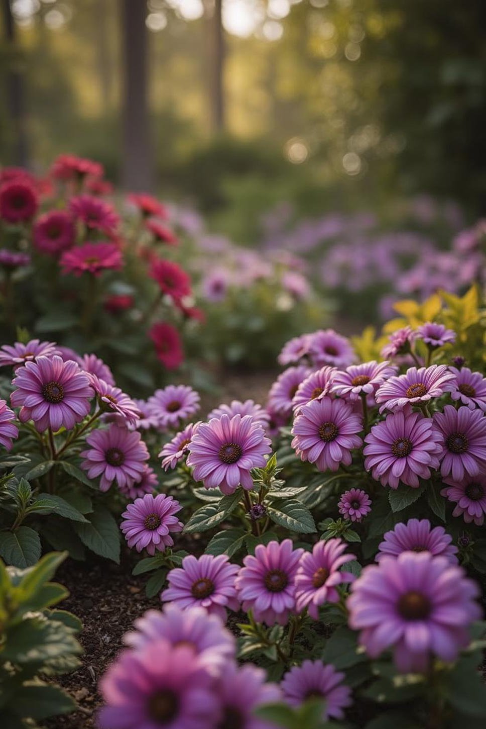 Secret Garden Design: Monochromatic Purple or Vibrant Hues