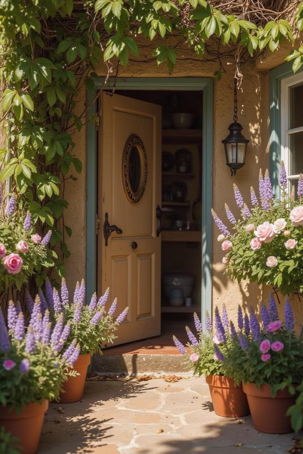 Secret Garden Room: Pastel Cottage Garden Design