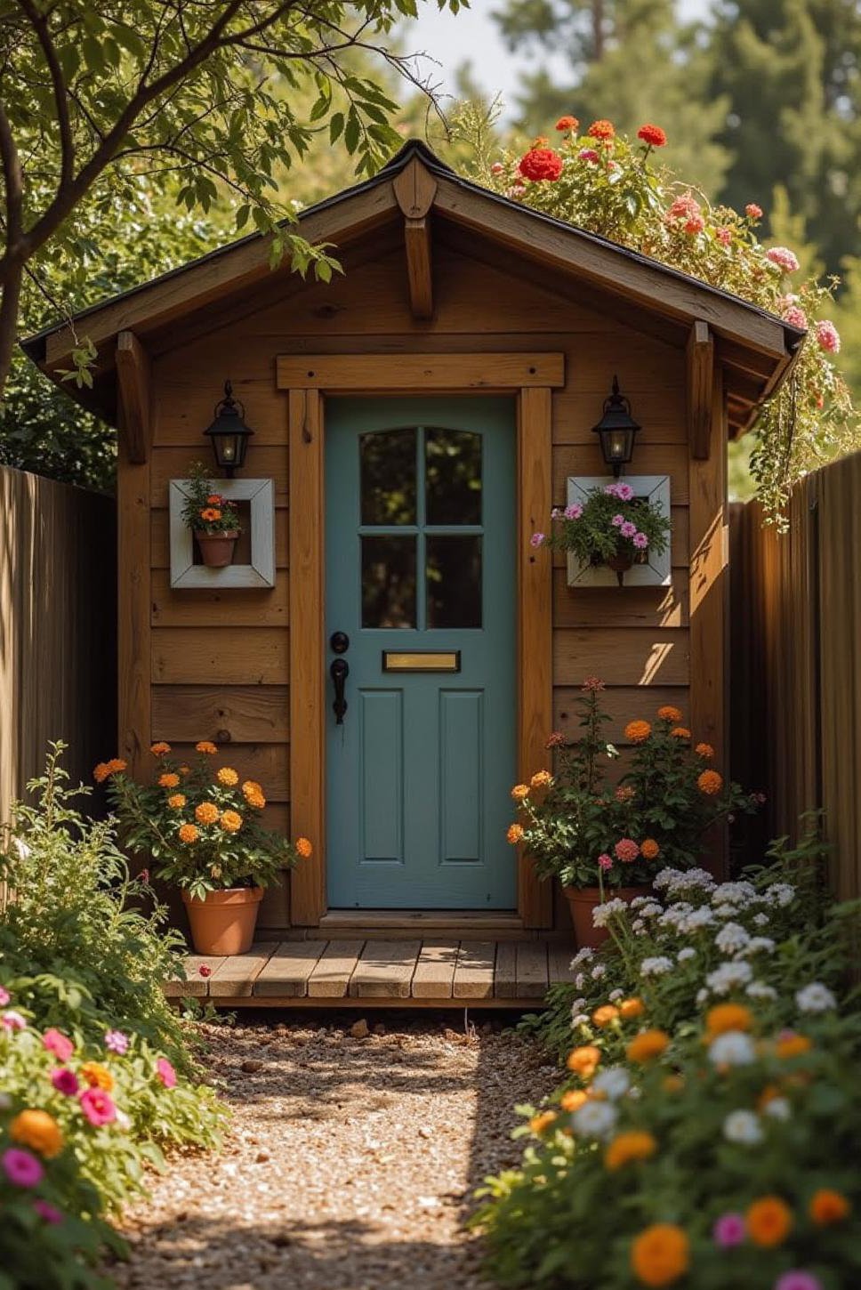 Secret Garden Room:  Charming Shed Renovation