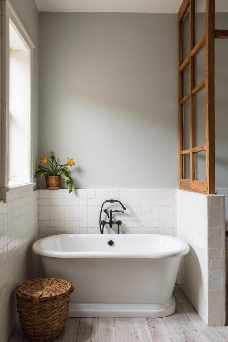 Timeless Grey and White Bathroom Remodel
