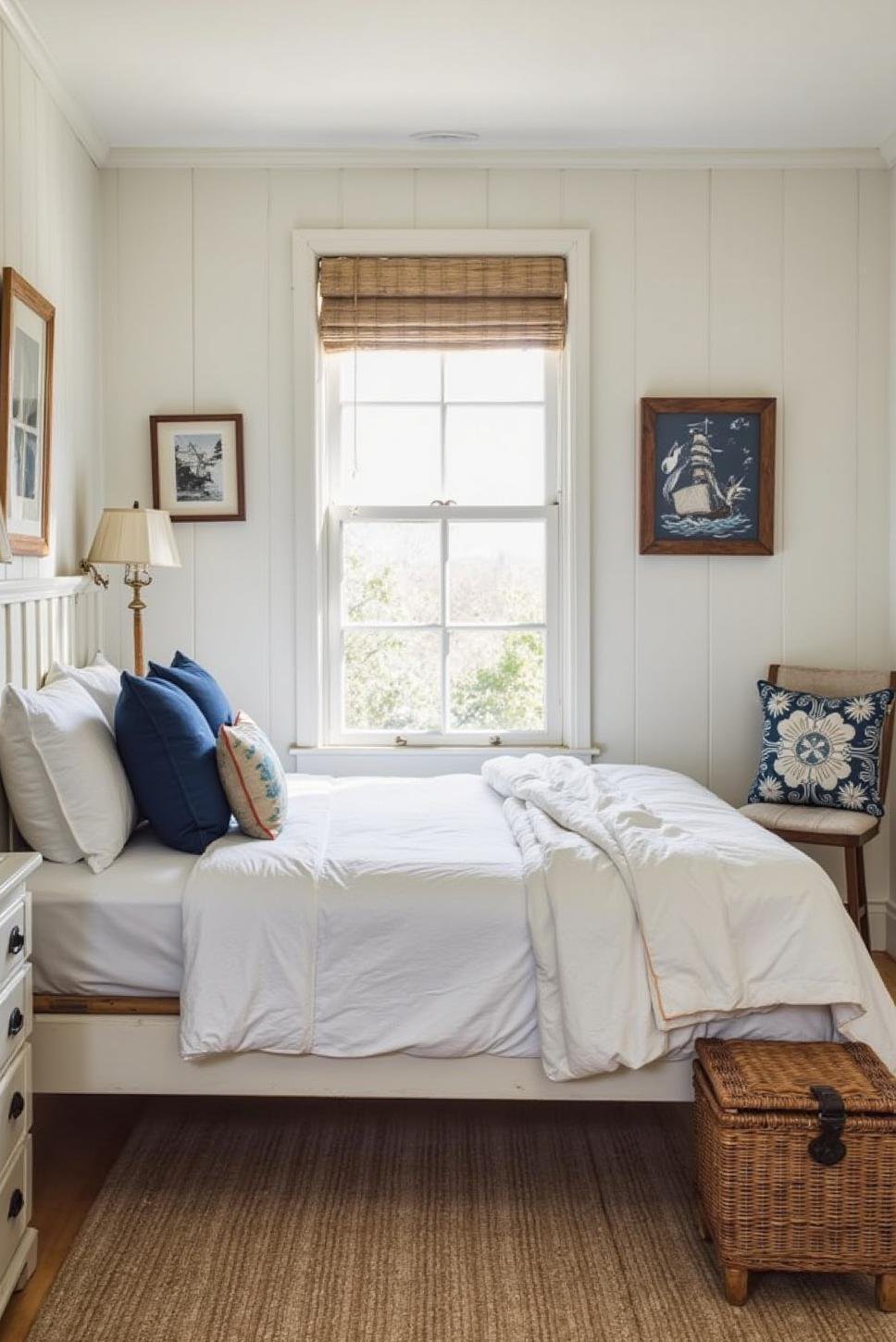 Coastal Shabby Chic Guest Bedroom Retreat