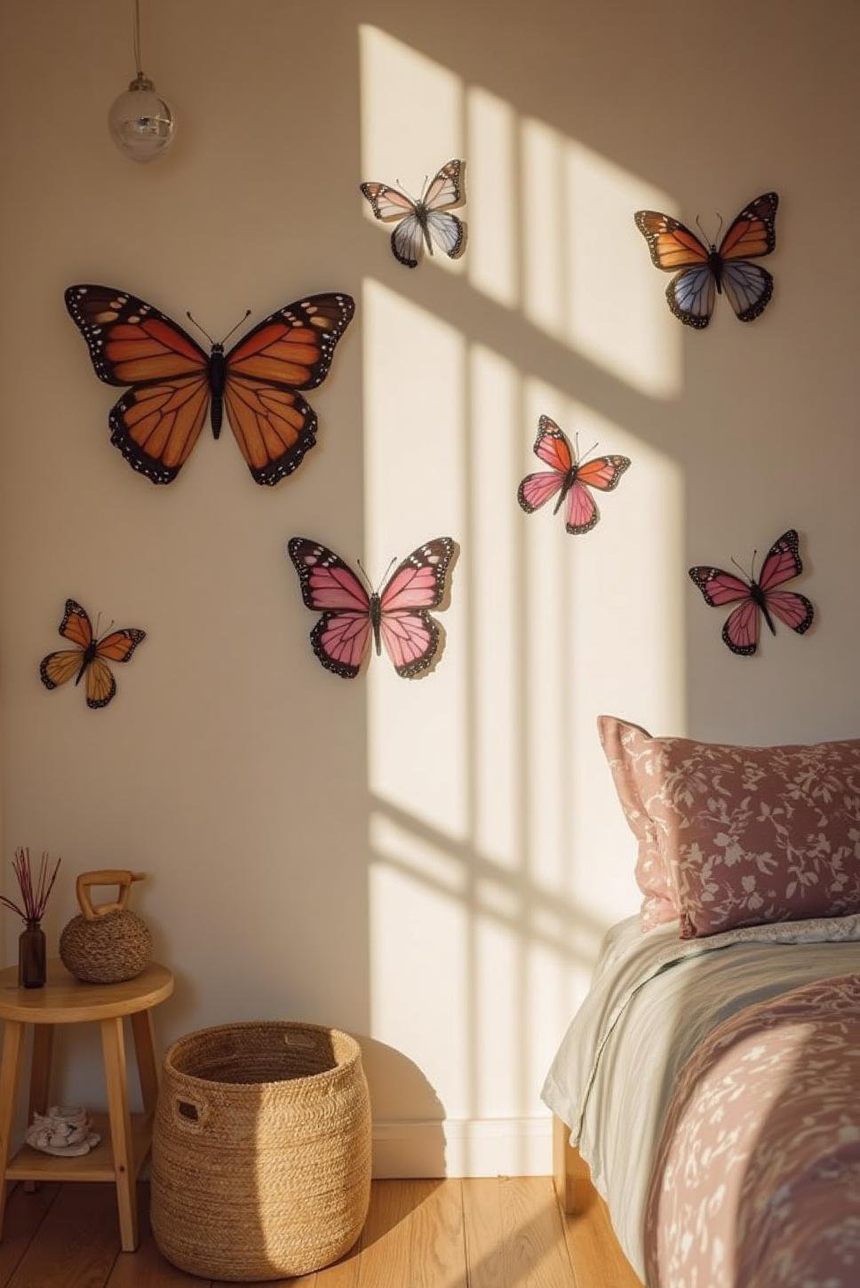 Whimsical Butterfly Wall Art: DIY Kids' Room Decor