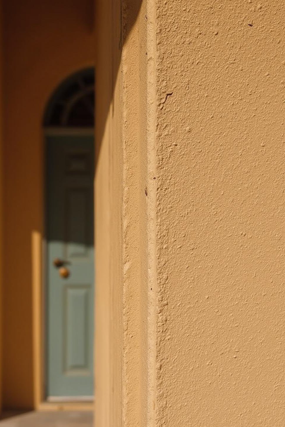 Textured Stucco: Mediterranean Home Exterior Detail