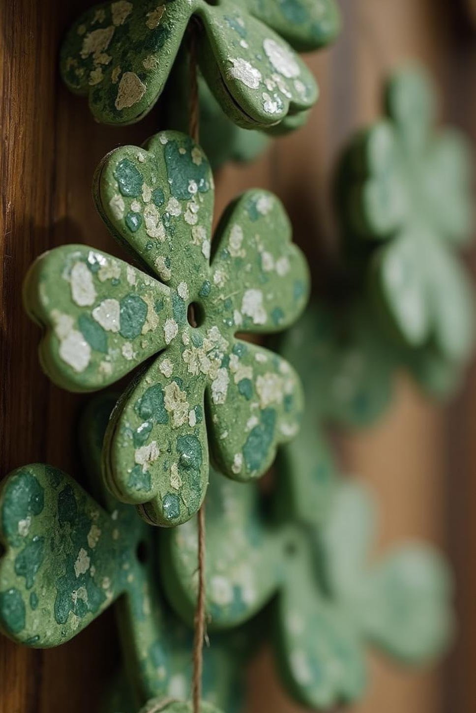 DIY Shamrock Garland: Repurposed Fabric Crafts