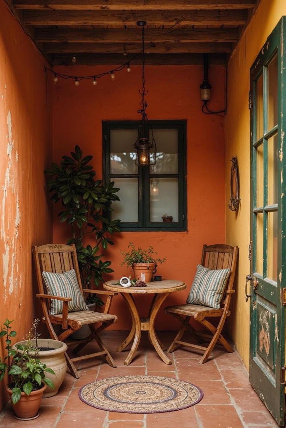 Vibrant Small Patio: Big Style, Small Space