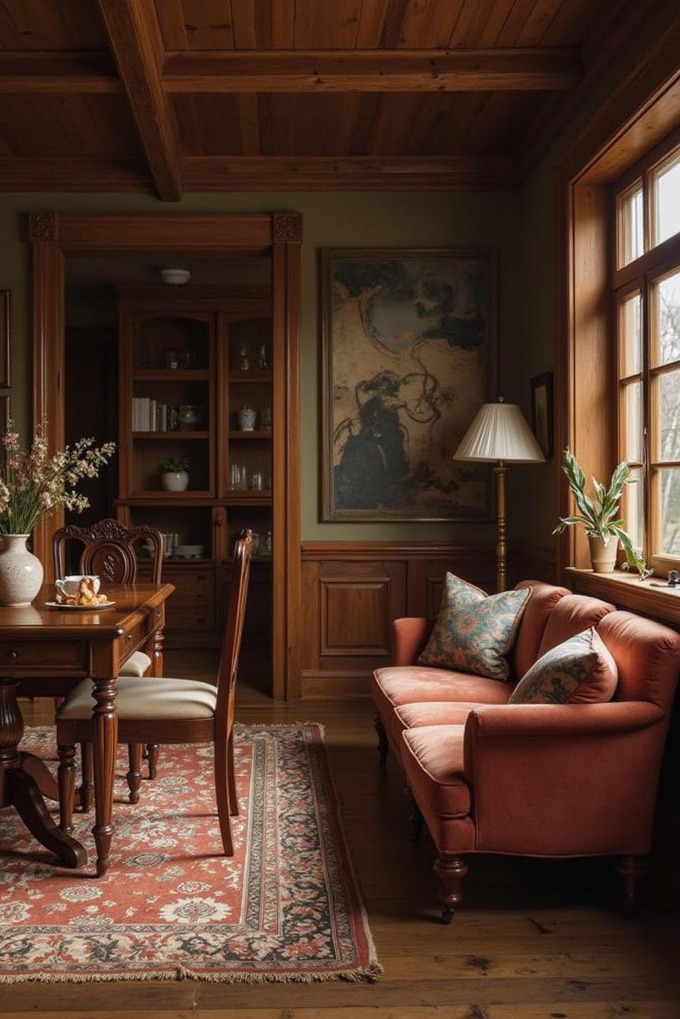 Elegant Small Living Room Dining Room Combo