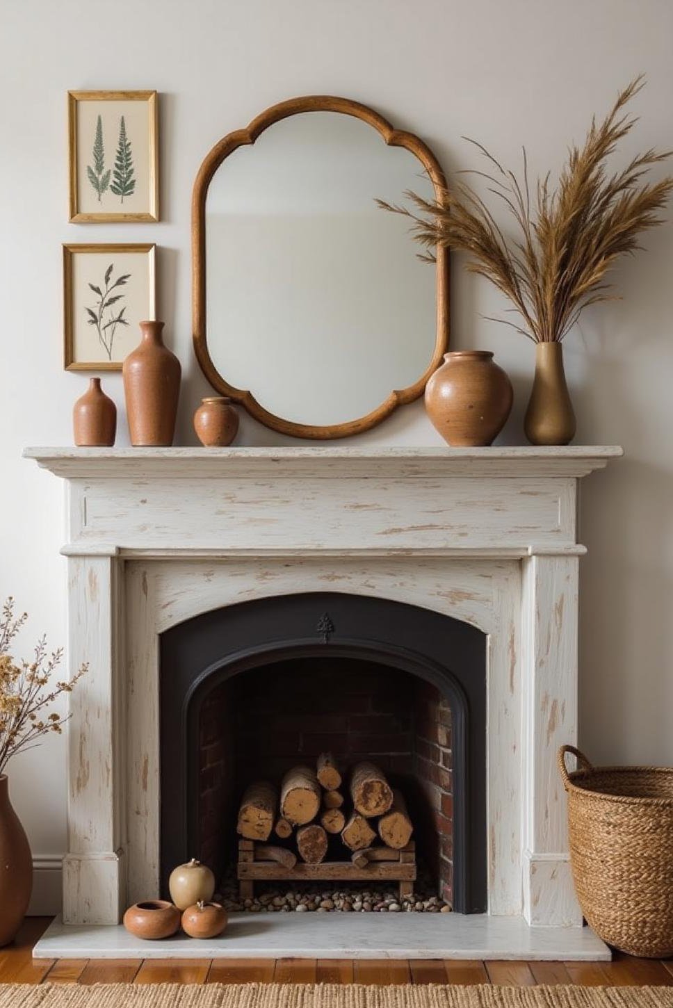 Modern & Traditional Fireplace Mantel Decor