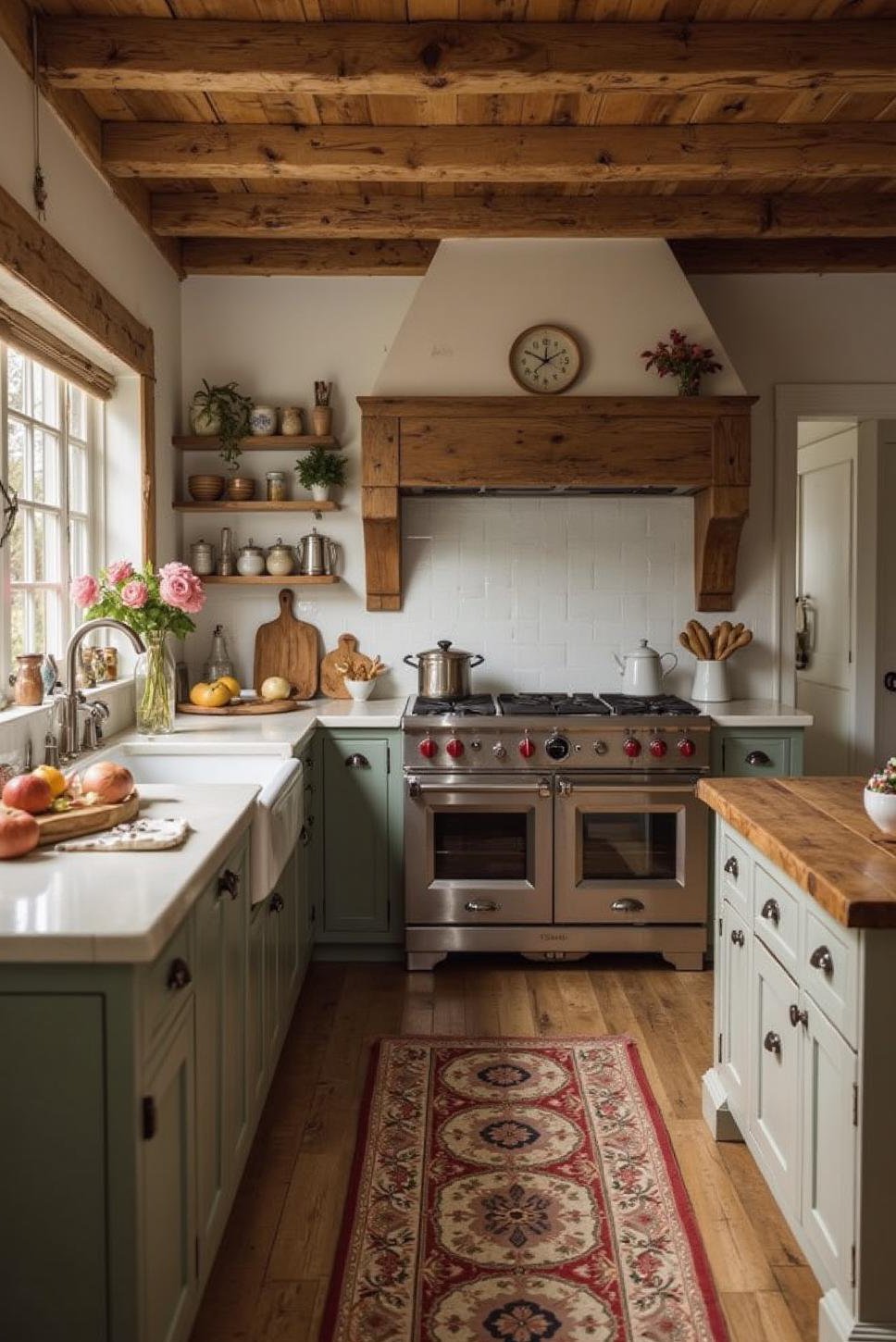 Rustic-Modern Euro Farmhouse Kitchen Design