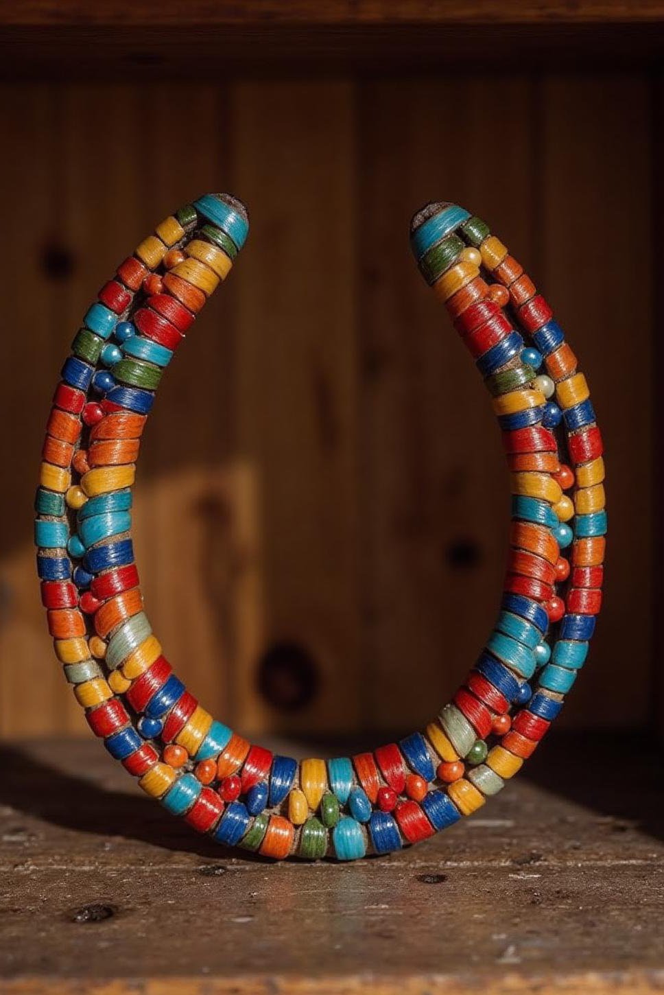 Beaded Horseshoe Decor: Modern Western Crafts