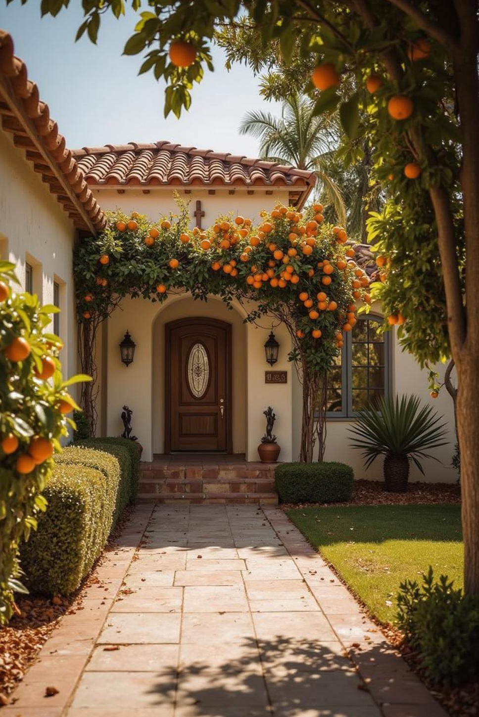 Sun-Drenched California Spanish Home Exterior