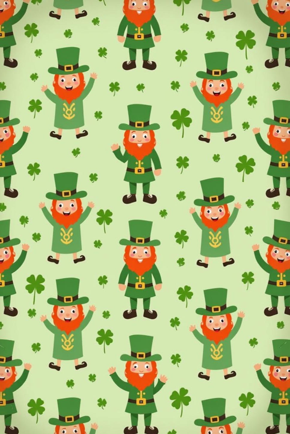 Playful Leprechaun St. Patrick's Day Wallpaper DIY