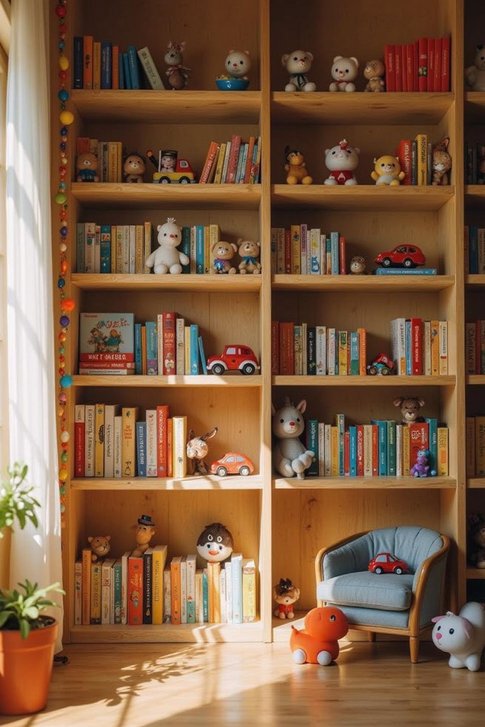 Whimsical Children's Room Bookshelf Decor Ideas