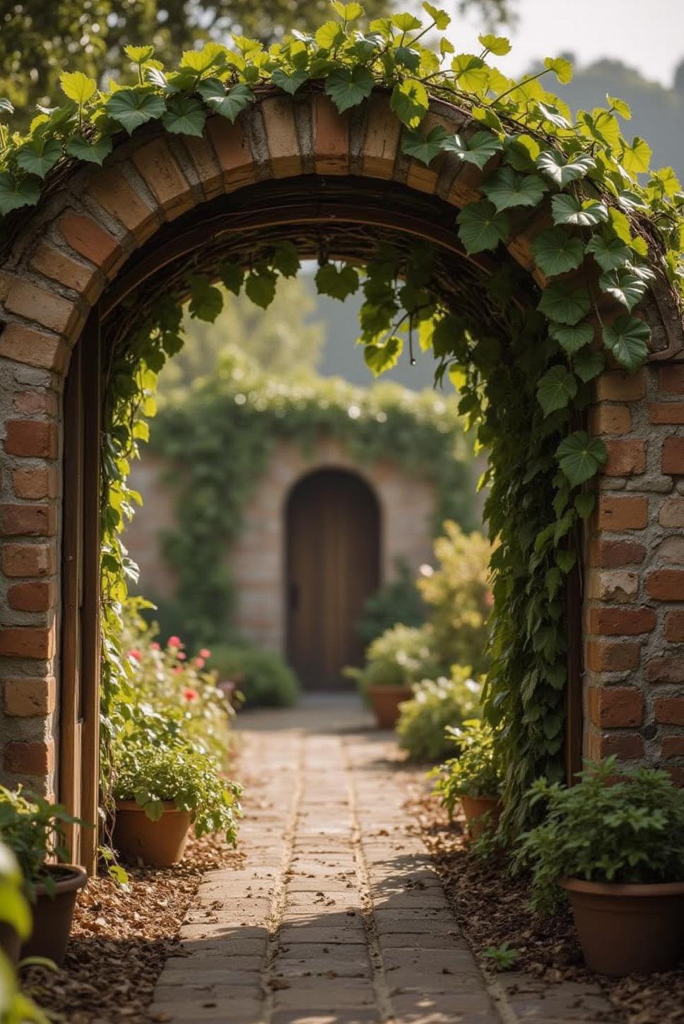 Whimsical Secret Garden: Funny Vine & Rustic Arch